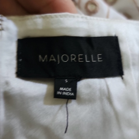 Majorelle Open Back Cream Dress  size S - Picture 6 of 6